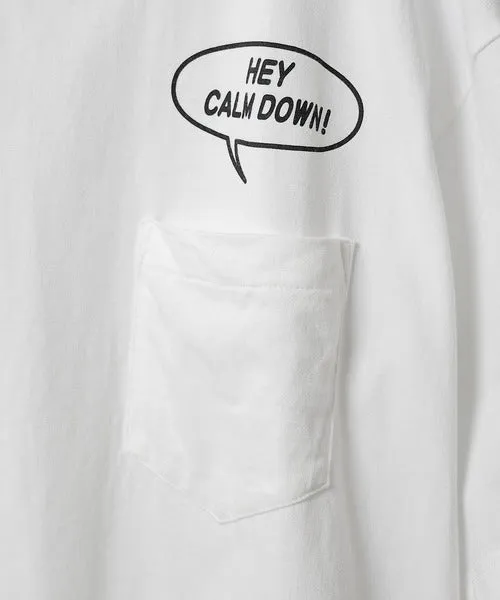 Number Nine Hey Calm Down! Pocket T-Shirt