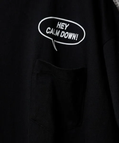 Number Nine Hey Calm Down! Pocket T-Shirt