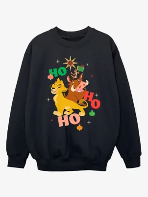 NW2 Lion King Trio Ho Ho Ho Kids Black Sweatshirt | Sweatshirts & Hoodies | George at ASDA