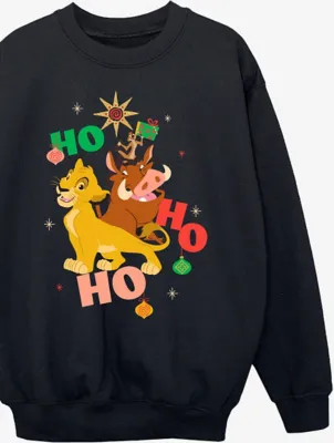 NW2 Lion King Trio Ho Ho Ho Kids Black Sweatshirt | Sweatshirts & Hoodies | George at ASDA