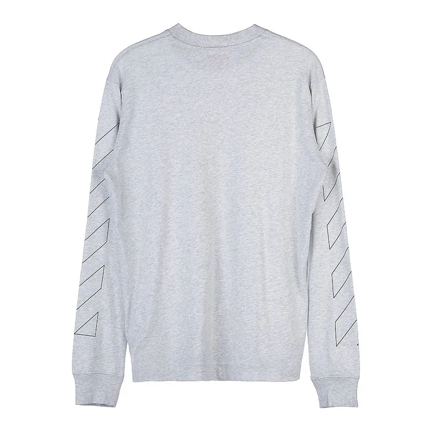 Off-White  |Crew Neck Street Style Long Sleeves Plain Cotton