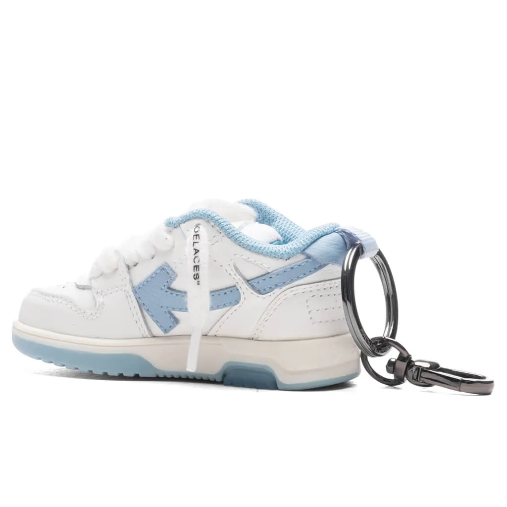 OOO Keychain - White/Light Blue