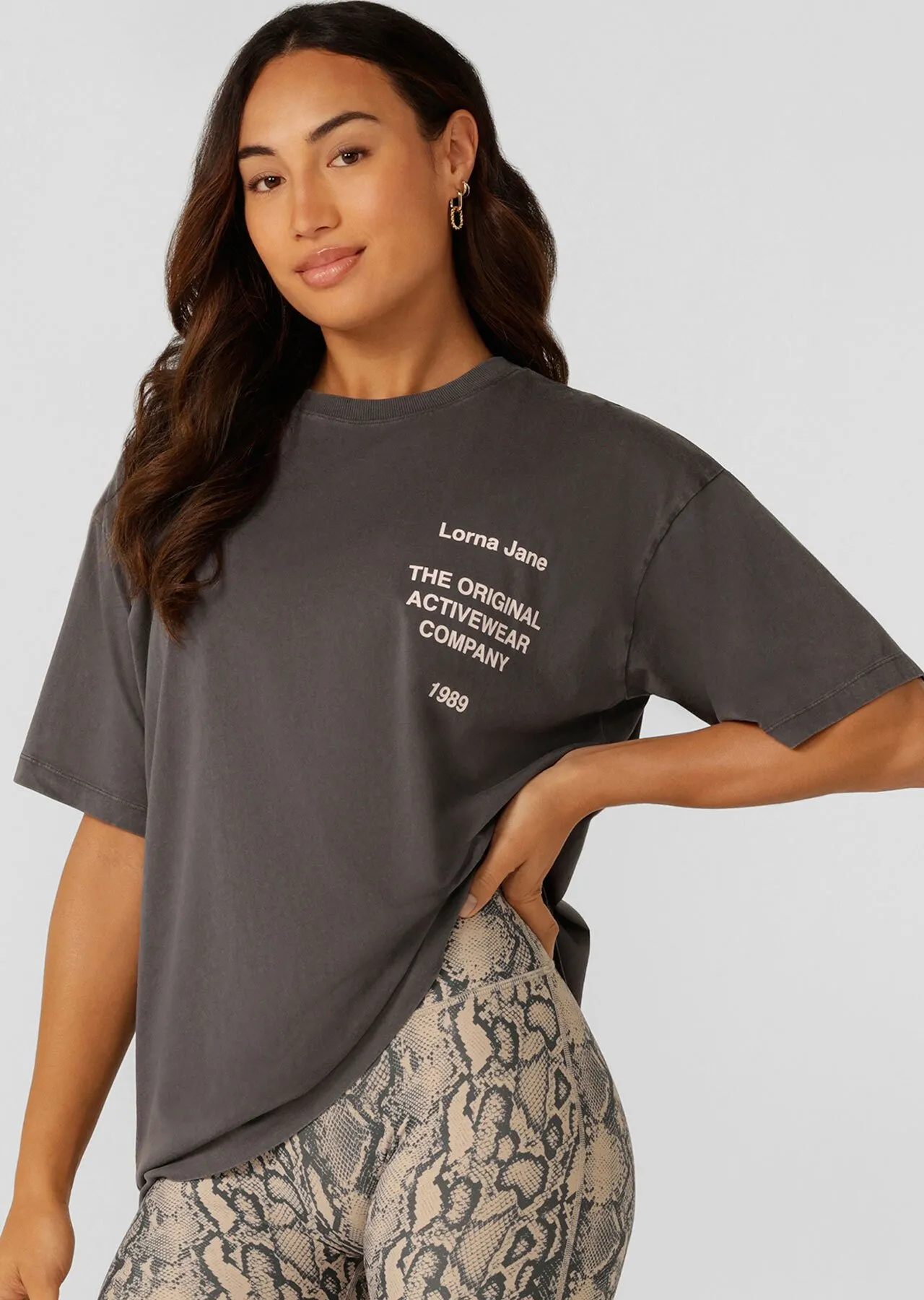 Original Activewear Washed Logo T-Shirt | Short Sleeve | Lorna Jane Australia