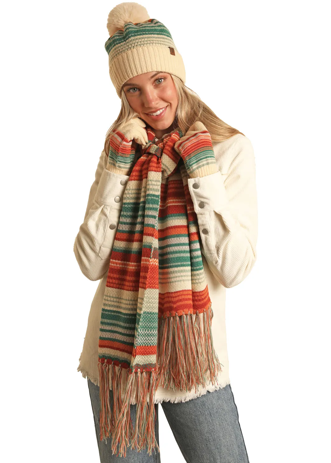 Panhandle Slim Womens Tan Scarf Gift Set