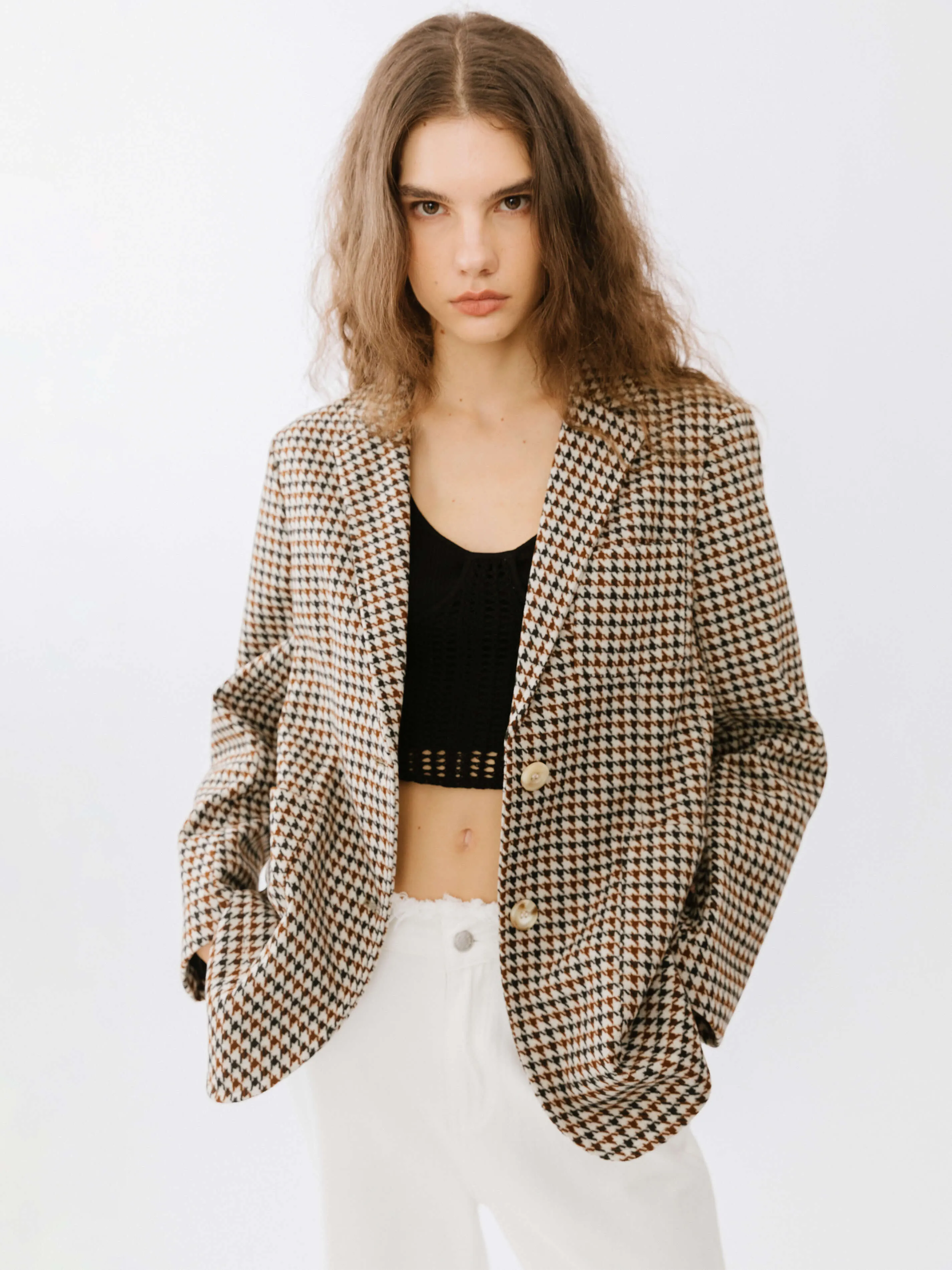 Plaid Thick Classic Blazer