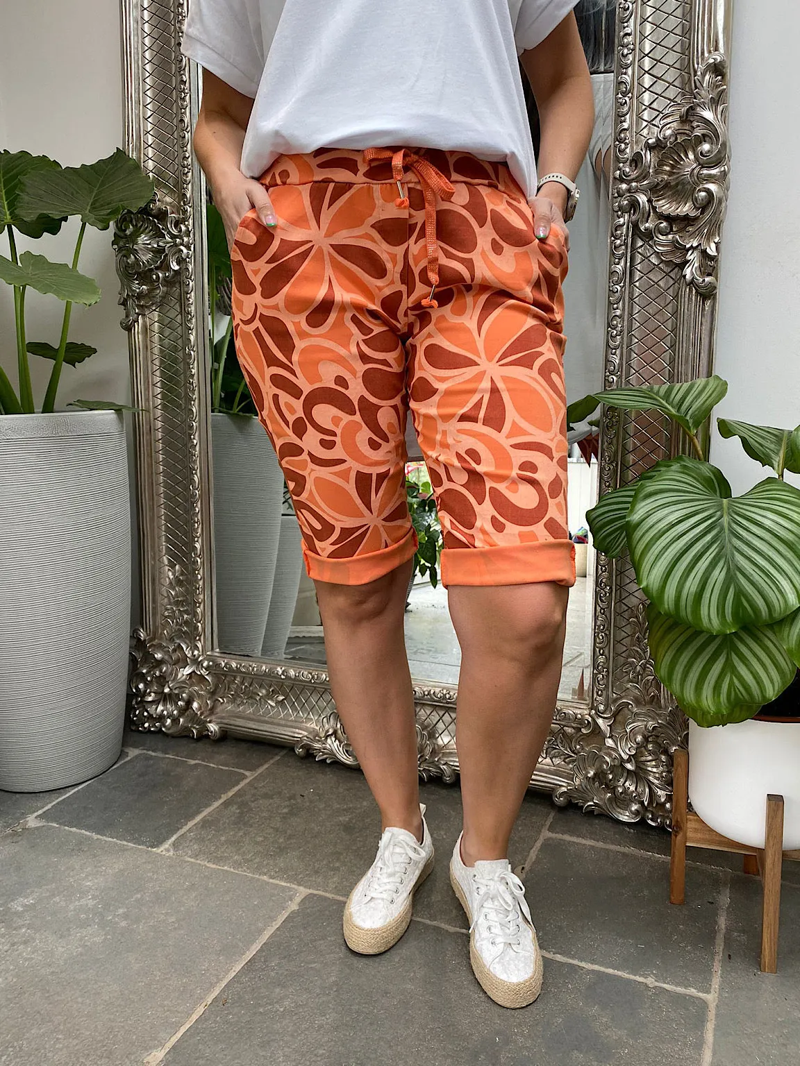 Printed Magic Cargo Shorts