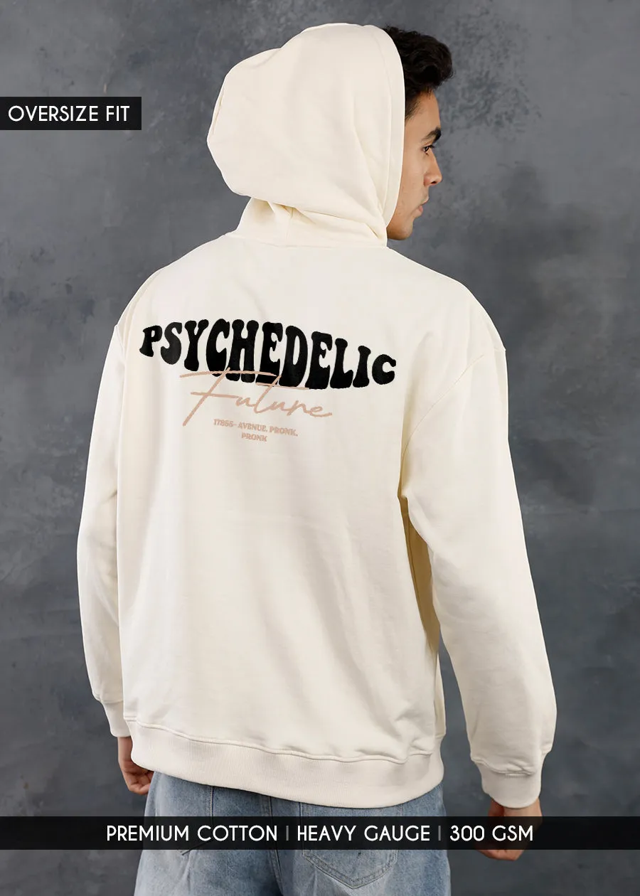 Psychedelic Future Men Drop Shoulder Premium Terry Hoodie