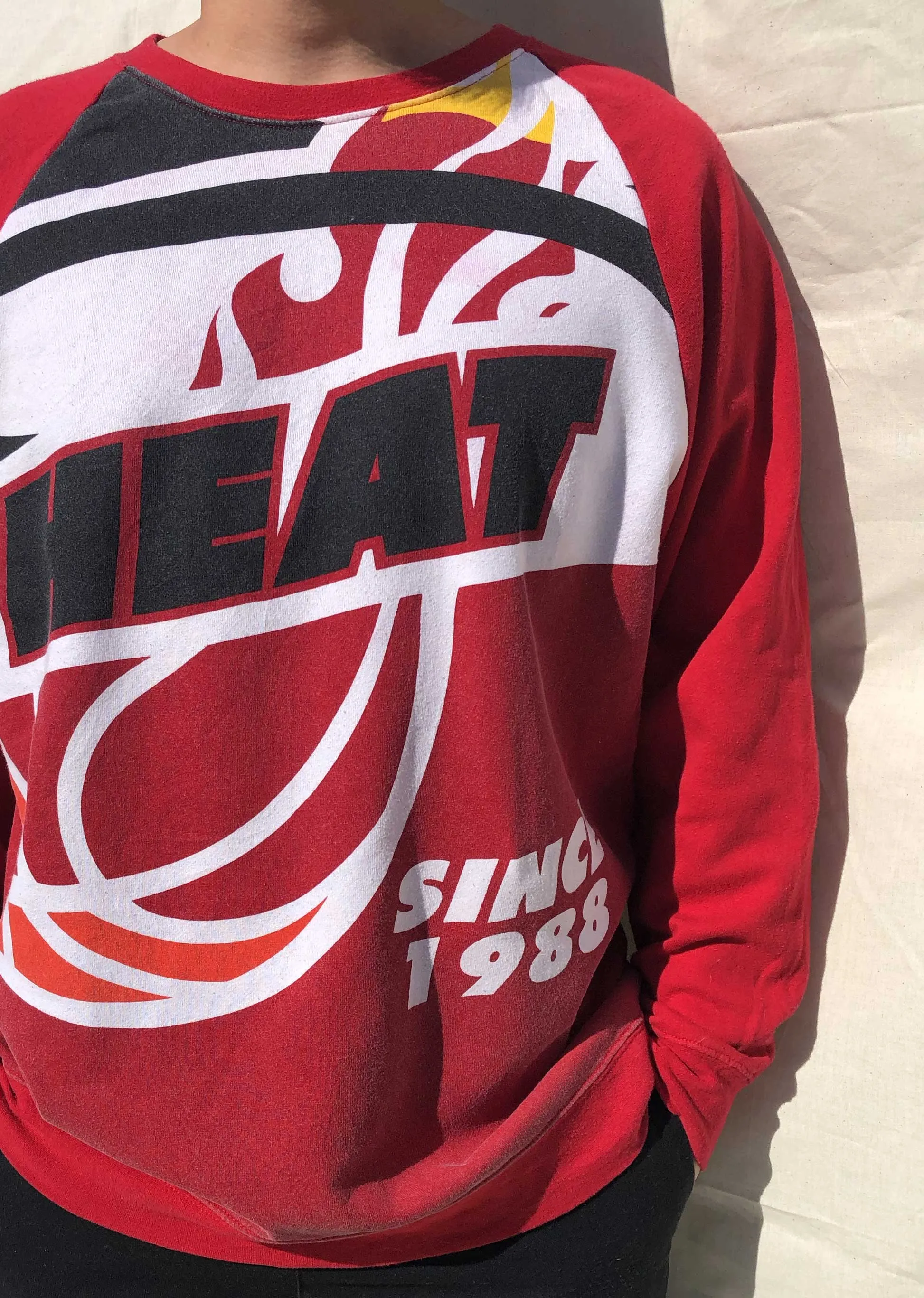 Rare NBA Miami Heat Sweater Red (XL)