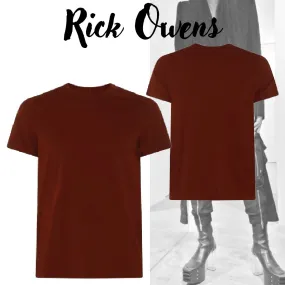 RICK OWENS  |Crew Neck Pullovers Street Style Plain Cotton Short Sleeves