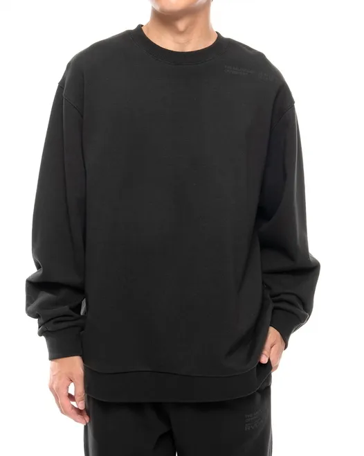 RVCA  |Long Sleeves Plain Logo Sweatshirts