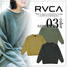 RVCA  |Long Sleeves Plain Logo Sweatshirts