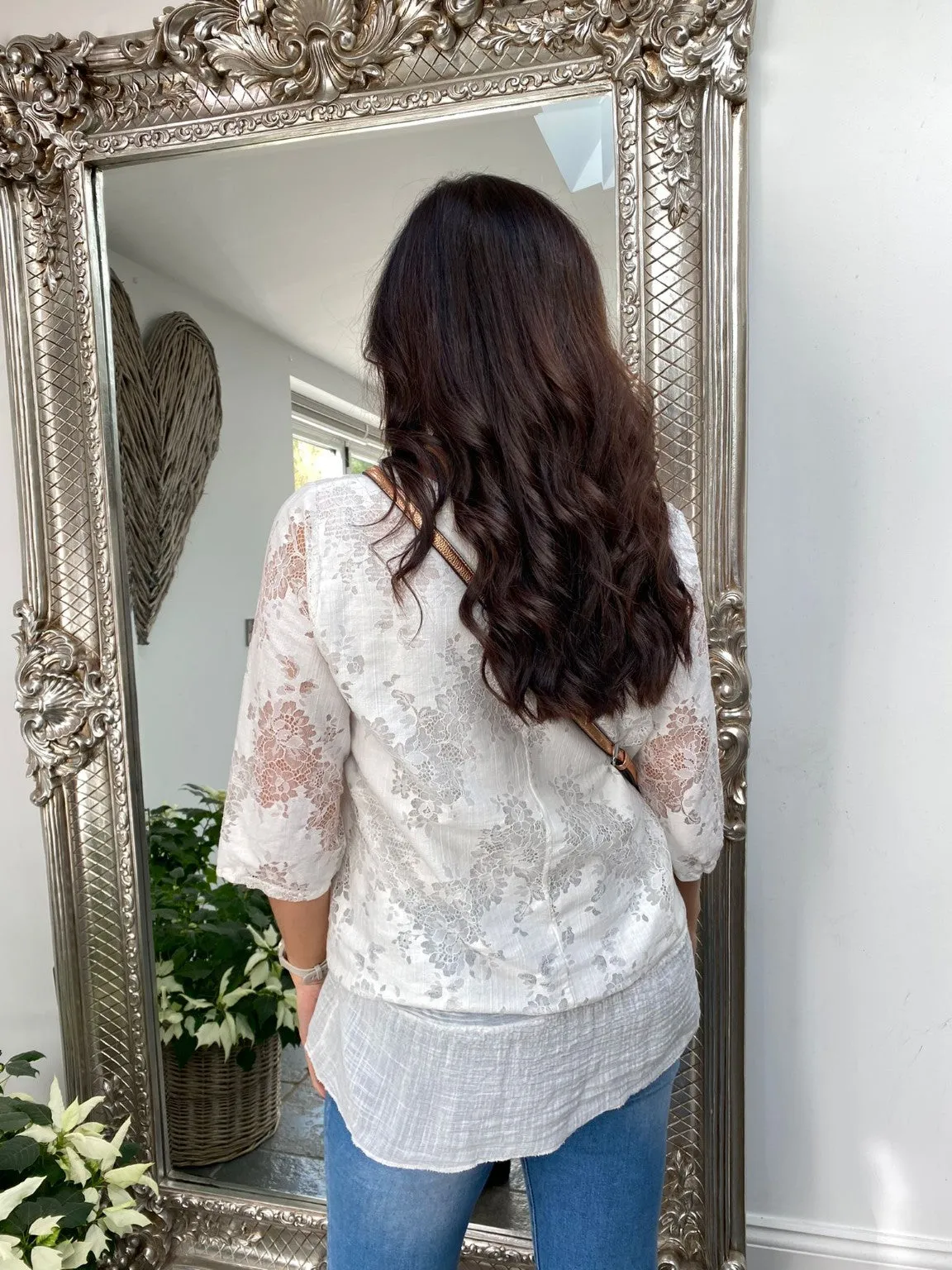 Sequin Lace Top Jodie