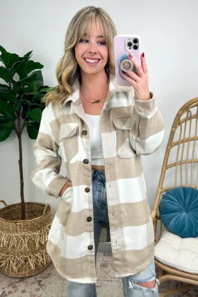 Shyanne Buffalo Plaid Button Down Shacket - FINAL SALE