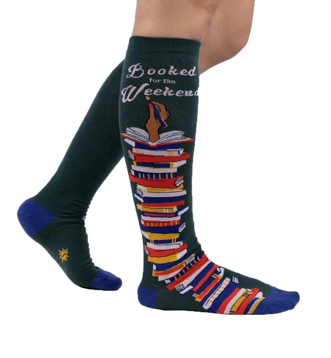 SOCK it to me Unisex Knee High Socks (Prints) - Booked for the Weekend