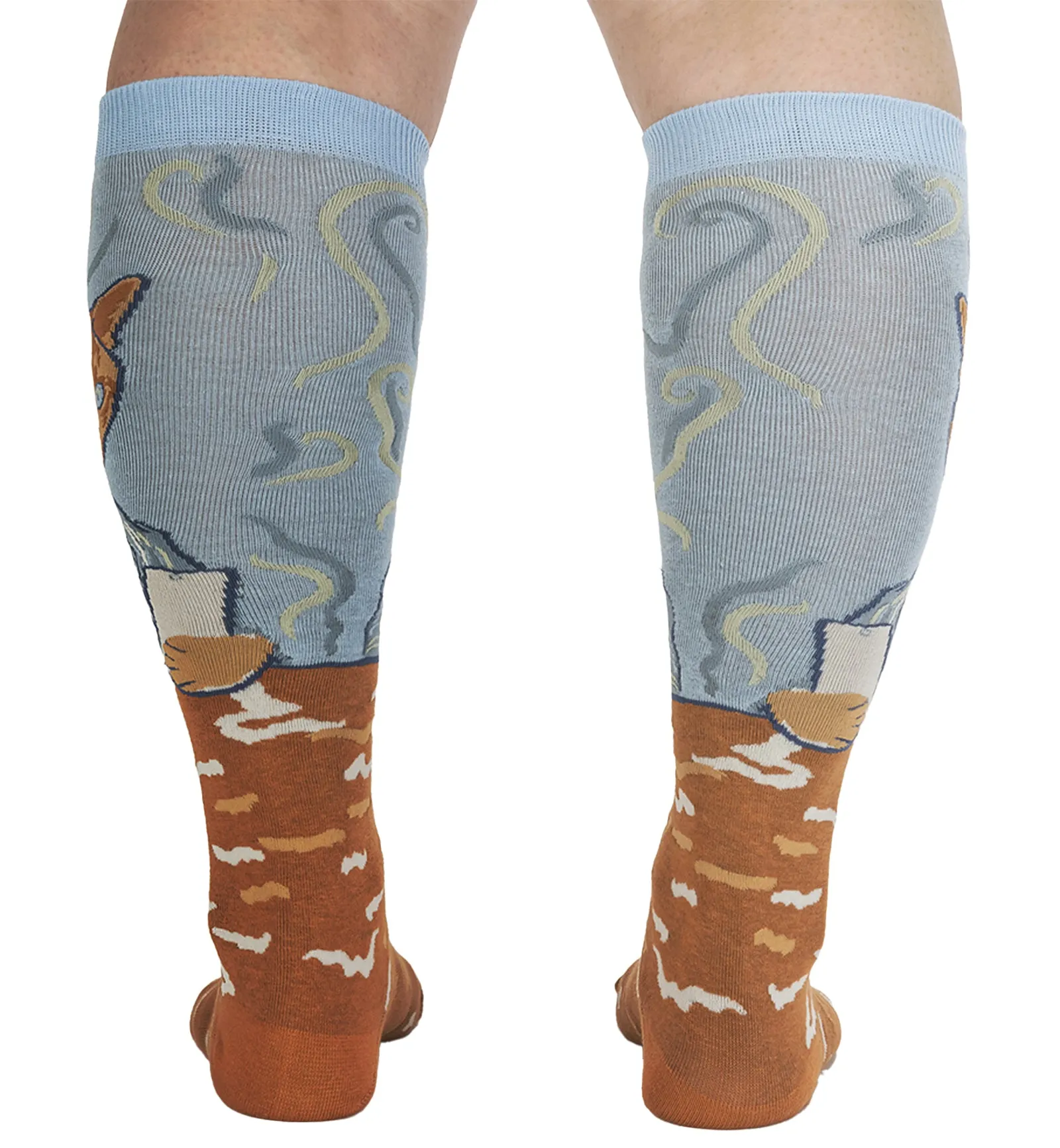 SOCK it to me Unisex Knee High Socks (Prints) - Cat Van Gogh, A Selfie Portrait