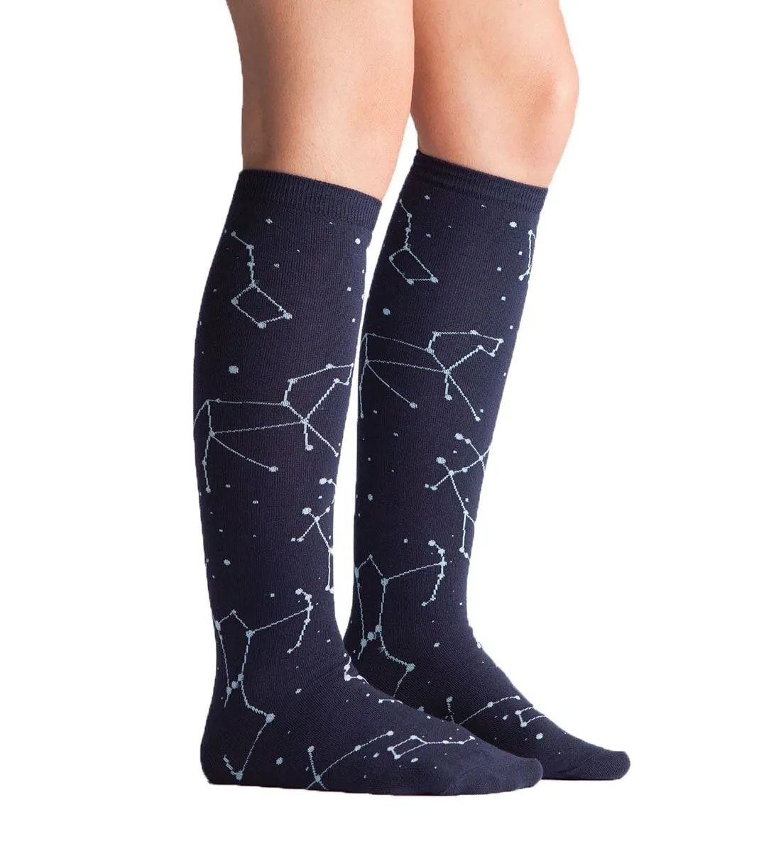 SOCK it to me Unisex Knee High Socks (Prints) - Constellation