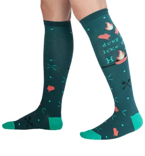 SOCK it to me Unisex Knee High Socks (Prints) - Drop It Like It's Hot