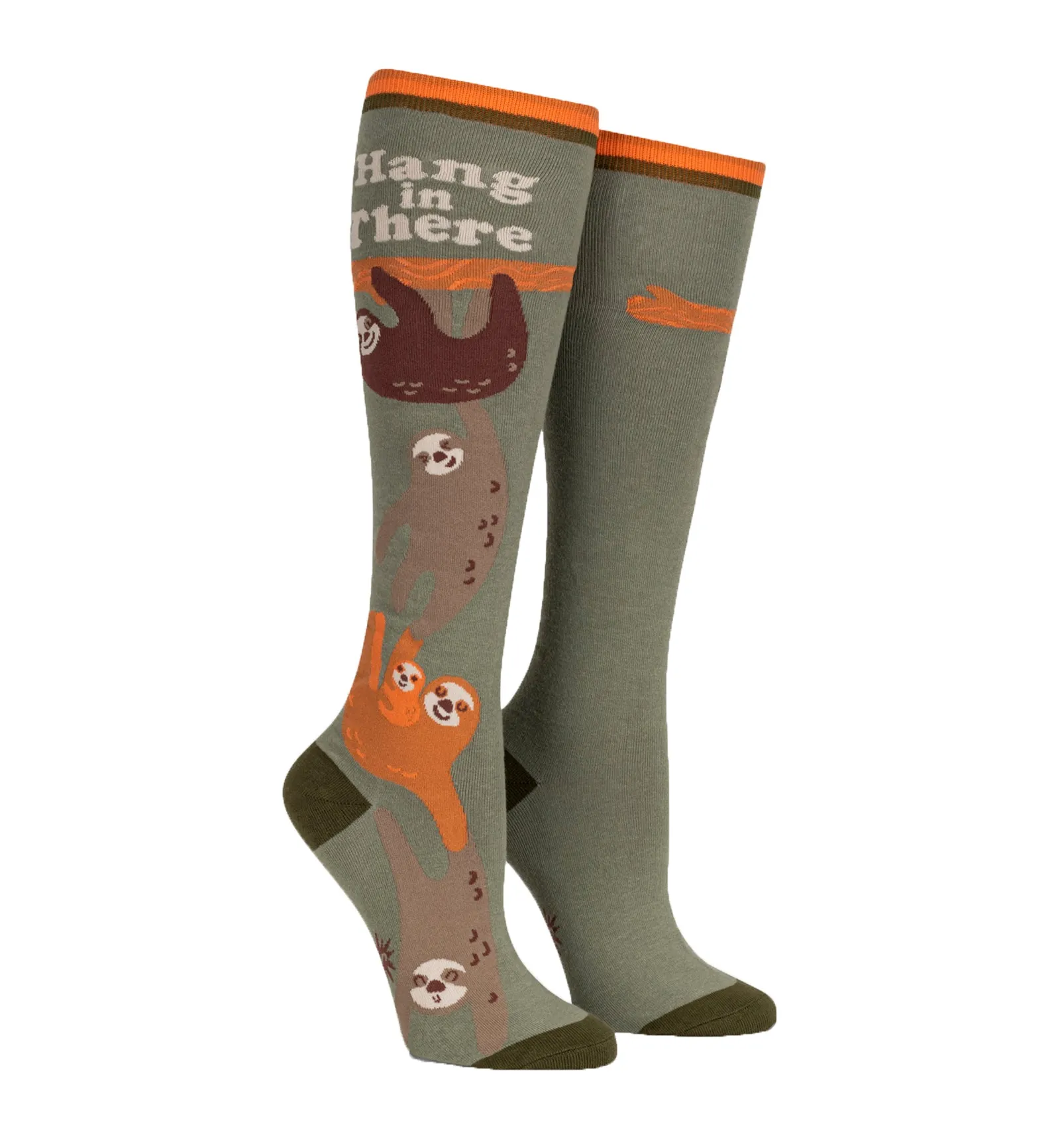 SOCK it to me Unisex Knee High Socks (Prints) - Hang in There