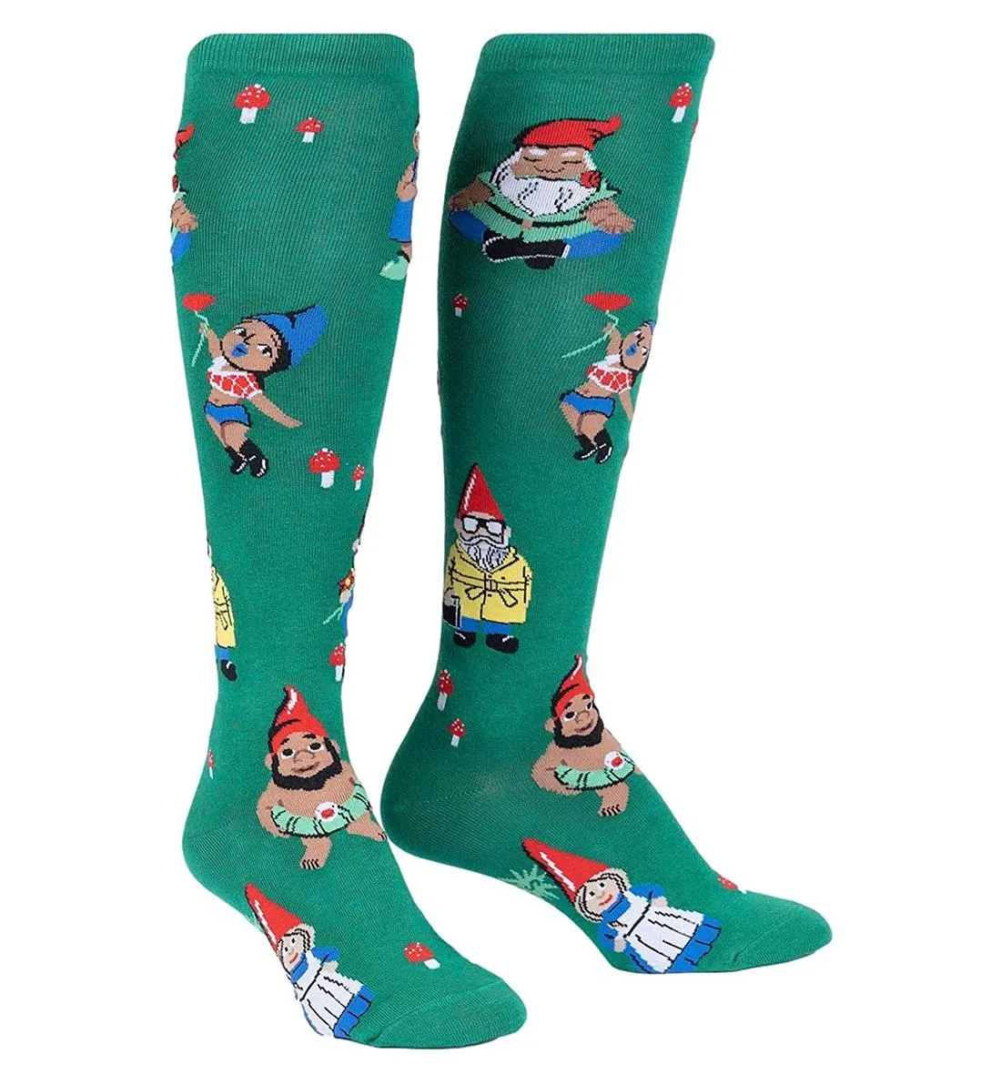 SOCK it to me Unisex Knee High Socks (Prints) - Hangin' with my Gnomies