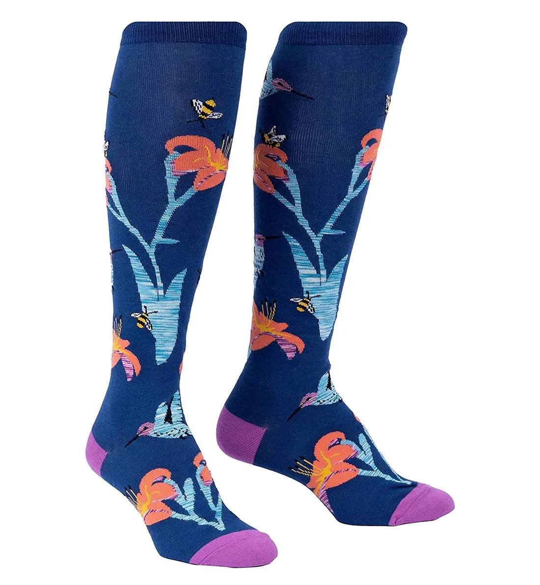 SOCK it to me Unisex Knee High Socks (Prints) - Hmmmmmingbird