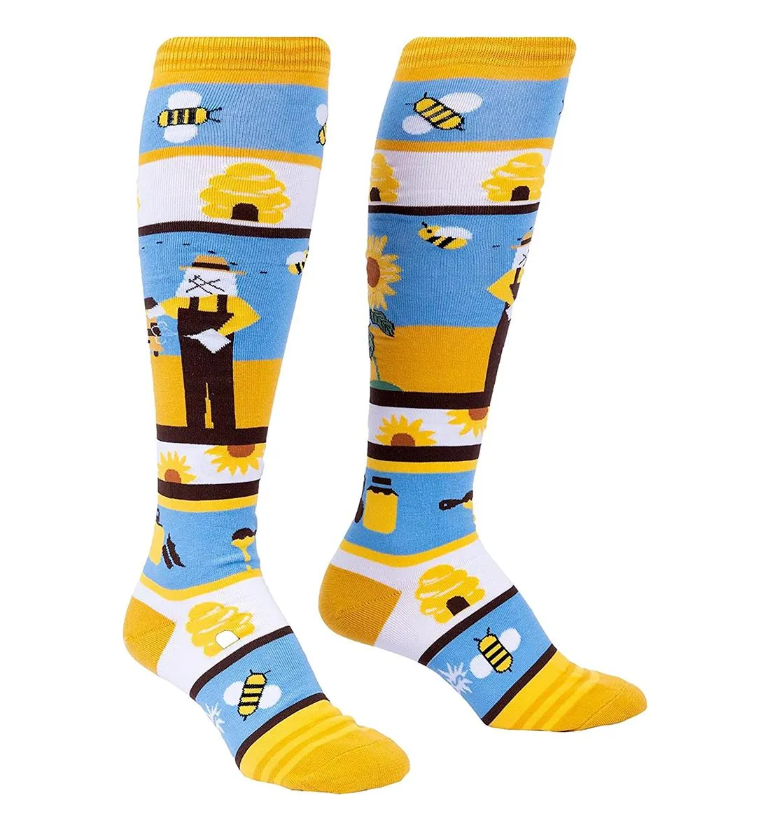 SOCK it to me Unisex Knee High Socks (Prints) - Honey, You're a Keeper