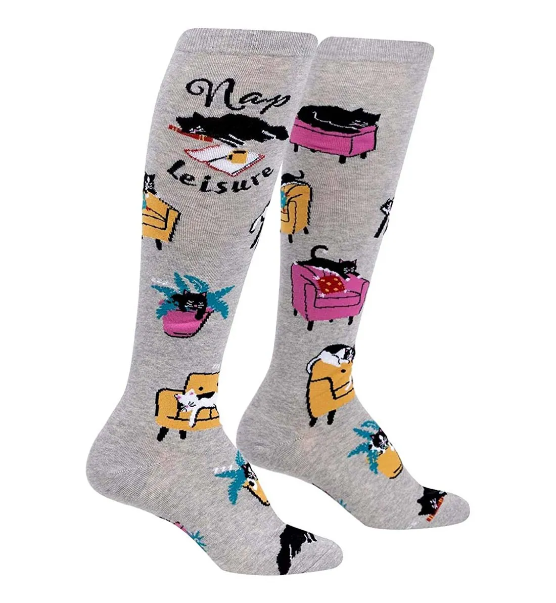 SOCK it to me Unisex Knee High Socks (Prints) - Nap Leisure