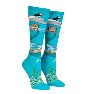 SOCK it to me Unisex Knee High Socks (Prints) - Plays Well With Otters