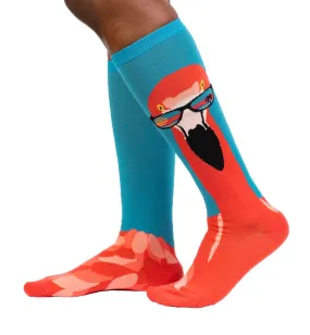 SOCK it to me Unisex Knee High Socks (Prints) - Ready To Flamingle