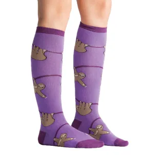 SOCK it to me Unisex Knee High Socks (Prints) - Sloth