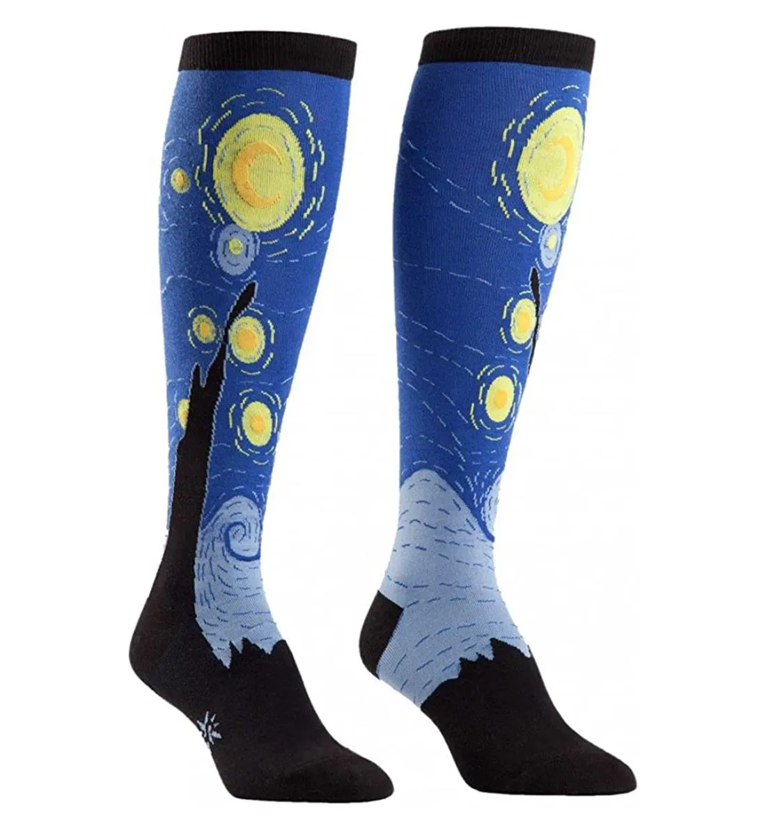 SOCK it to me Unisex Knee High Socks (Prints) - Starry Night