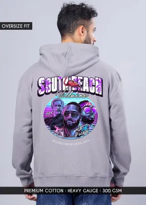 South Beach Villains Men Drop Shoulder Premium Terry Hoodie