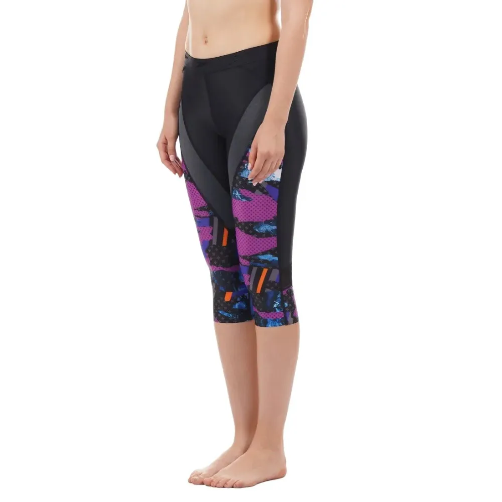 Speedo Women's Sport Swim Capri (Black/Grey/Submarine/Diva/White)