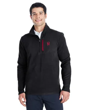 Spyder Transport Quarter Zip Fleece Pullover Black/ Red 187332