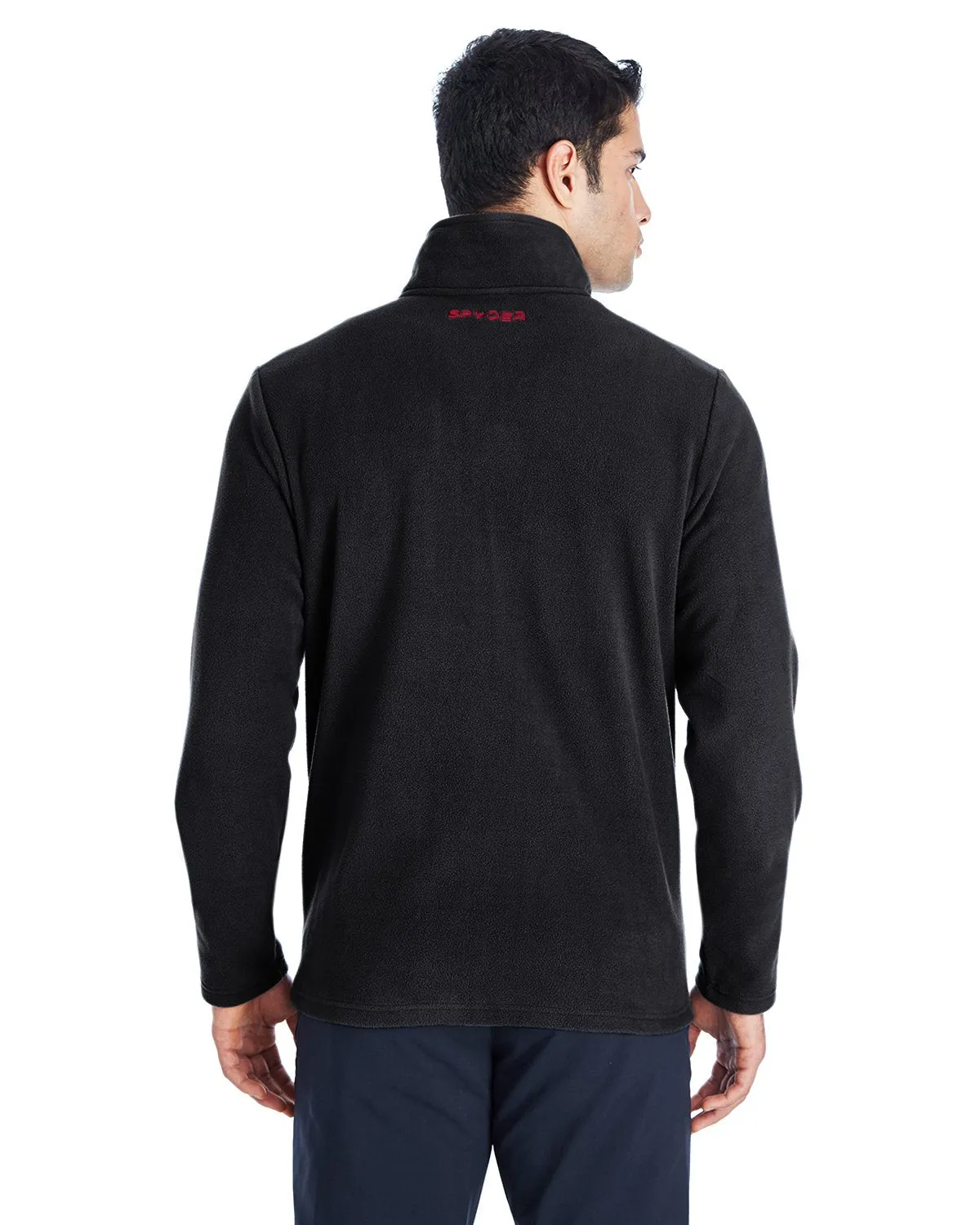 Spyder Transport Quarter Zip Fleece Pullover Black/ Red 187332