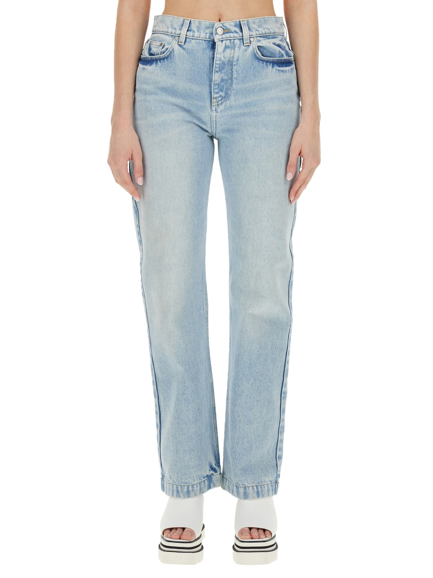 STELLA McCARTNEY    STRAIGHT LEG COTTON DENIM JEANS