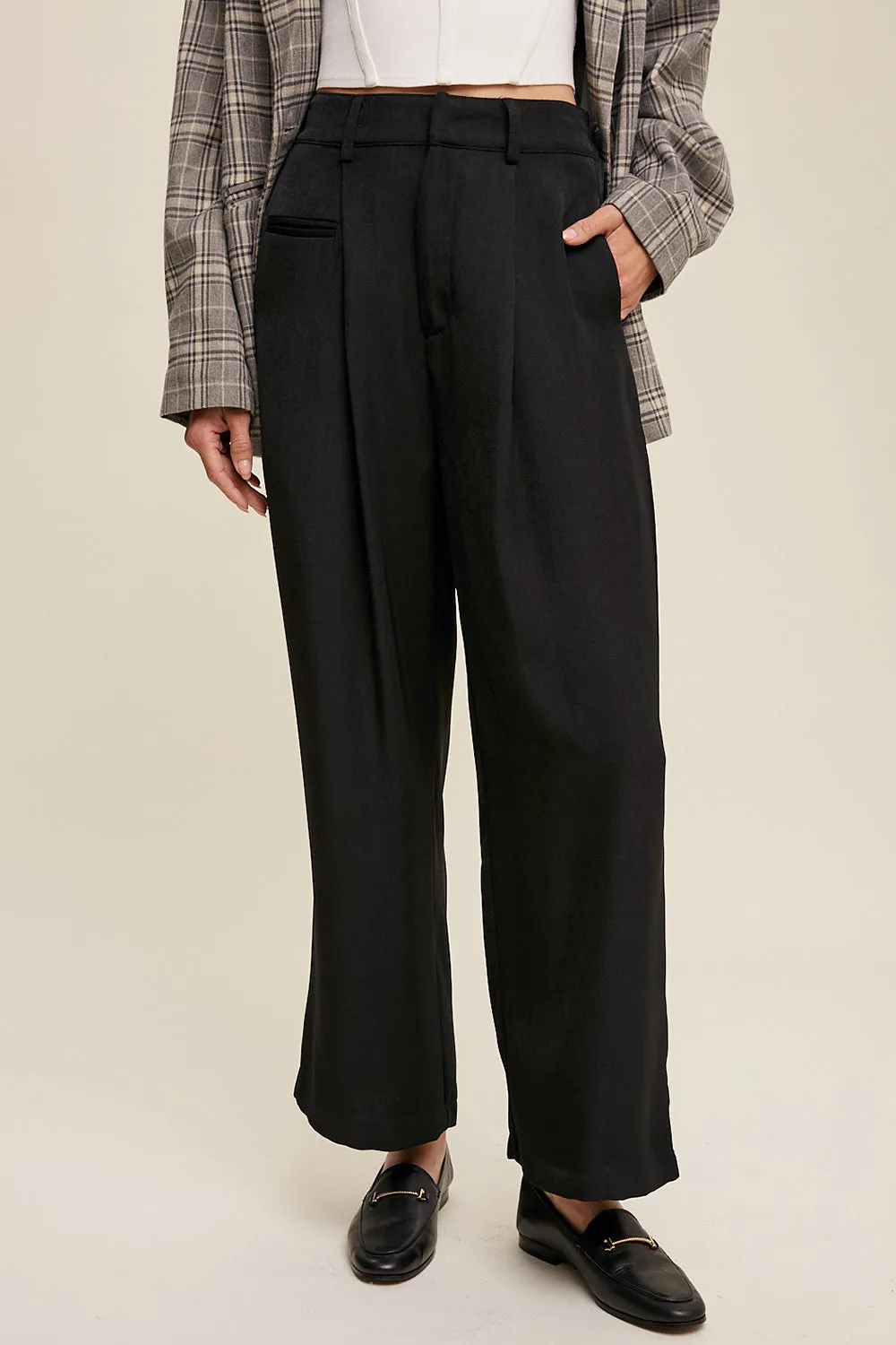 Straight Leg Trouser Pants