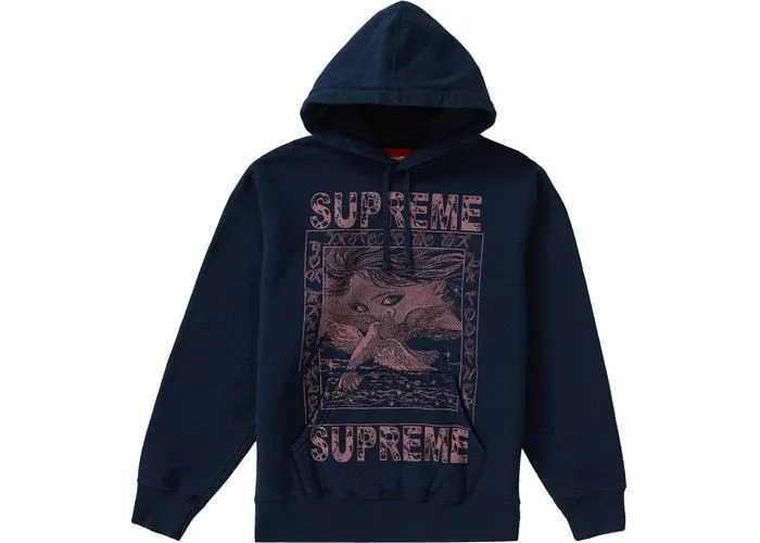 Supreme  |Pullovers Unisex Street Style Long Sleeves Logo Skater Style