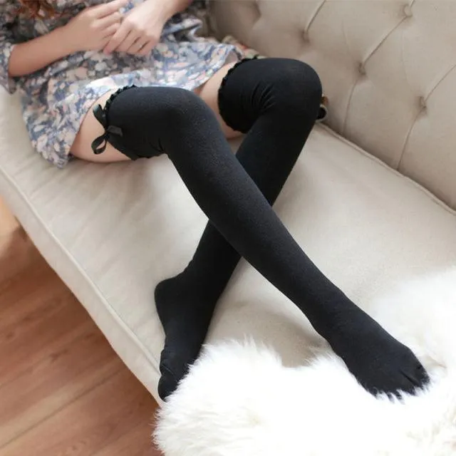 Sweet Lace Stocking High Knee Socks