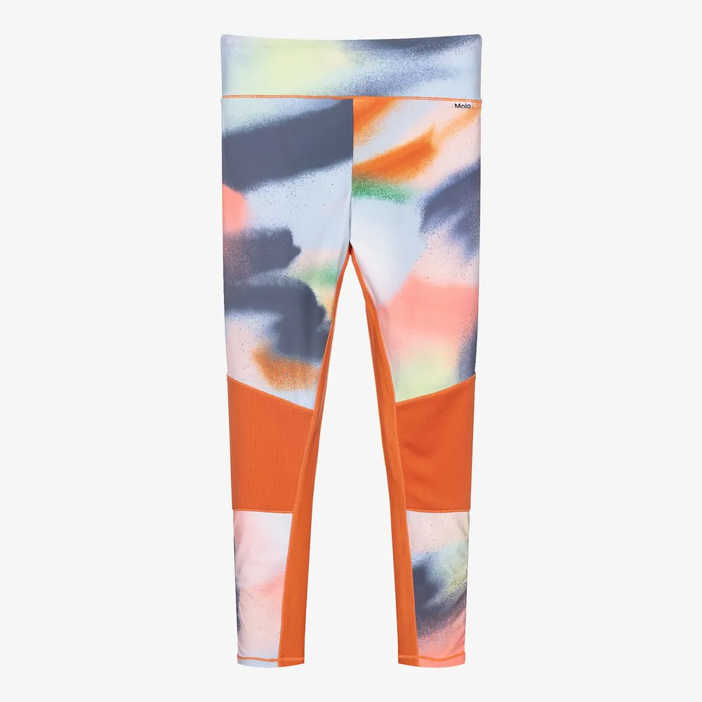 Teen Girls Orange Leggings