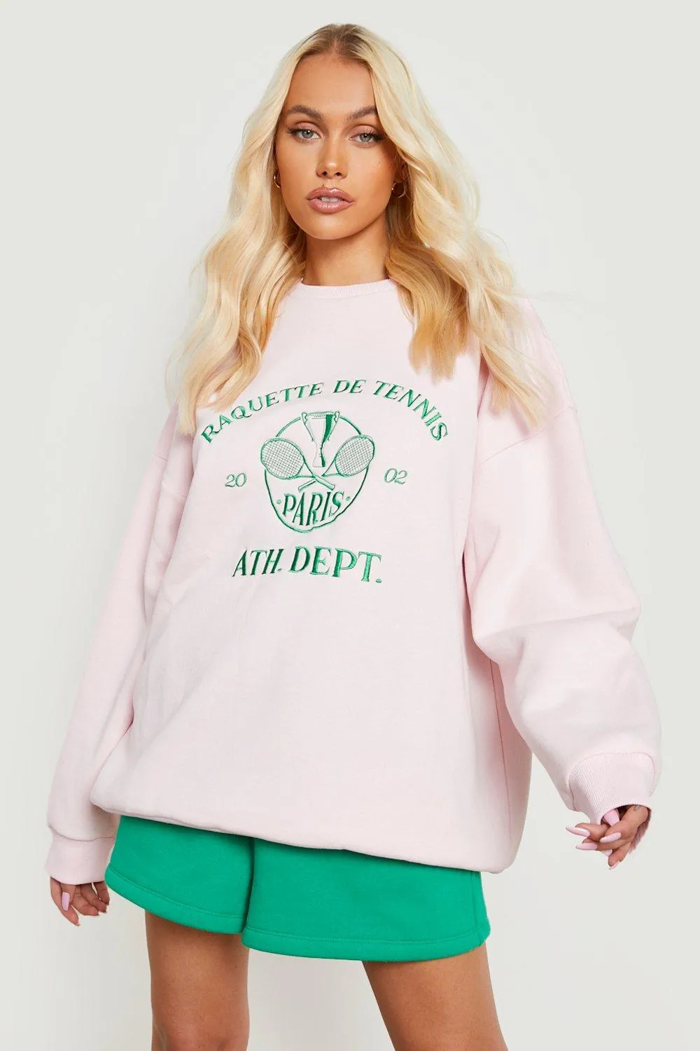 Tennis Ath Dept Printed Oversized Sweater