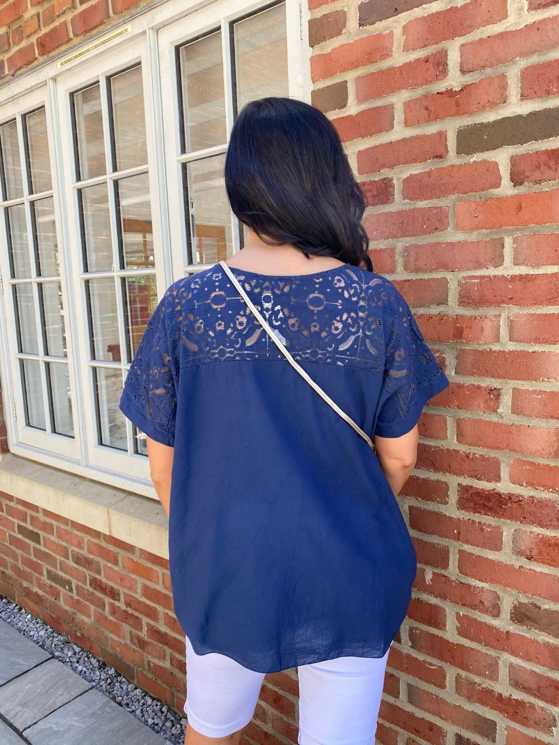 Textured Heart Lace Top Thea