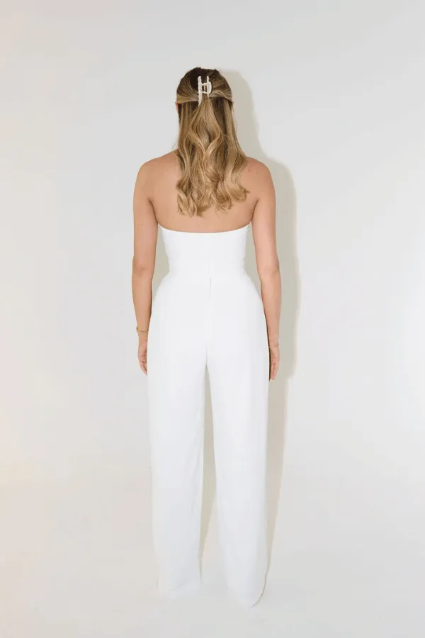 The Ultimate Muse Wide Leg Trousers White