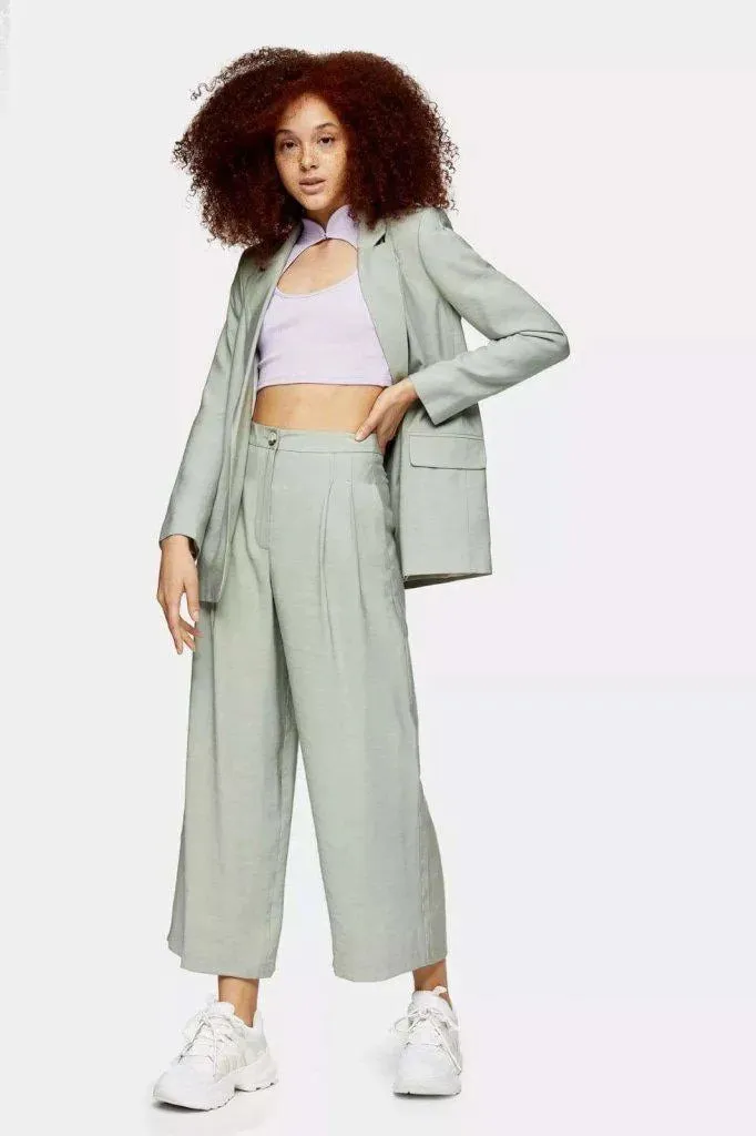 Topshop Womens Single Breasted Blazer & Trouser 2 Piece Suit