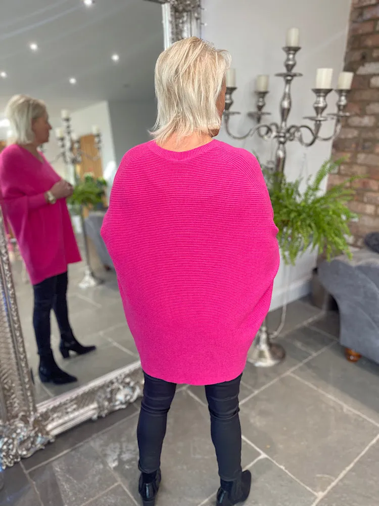 V Neck Ribbed Jumper Angela