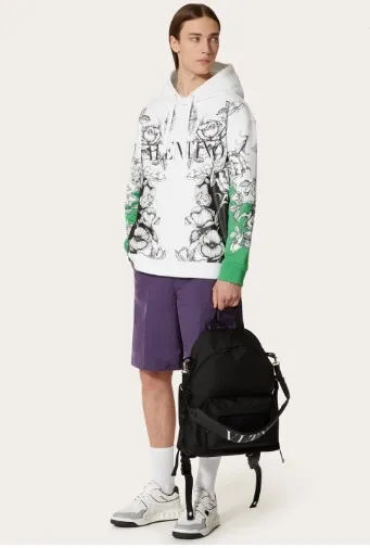 VALENTINO  |Street Style Long Sleeves Logo Luxury Sweatshirts