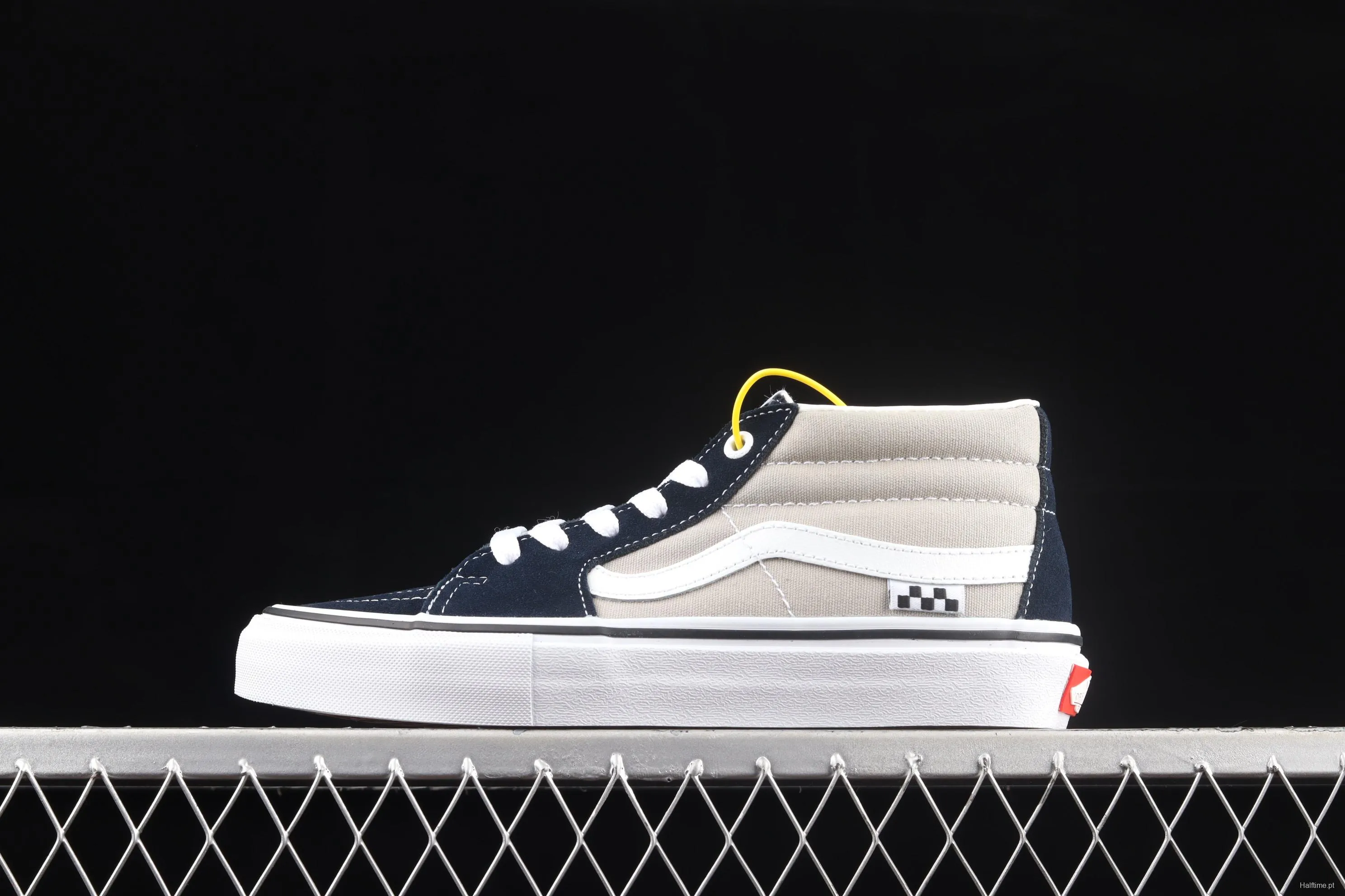 Vans SK8-Mid Pro side checkerboard small mark middle side professional skateboard shoes VN0A3WM32PD