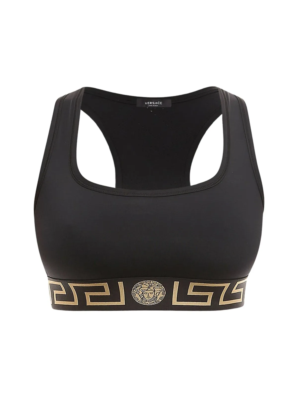 Versace Greca Square Neck Sports Bra