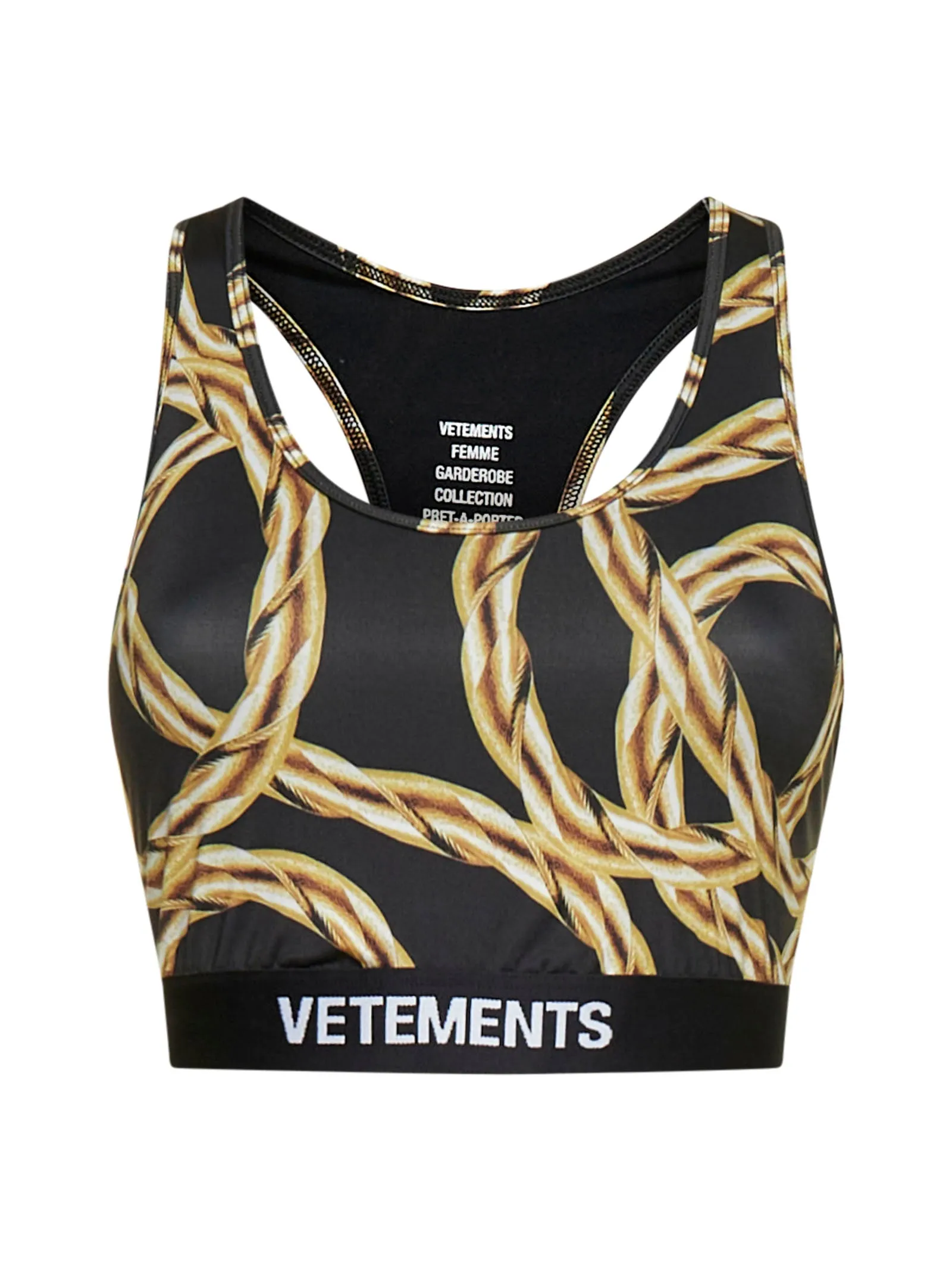 Vetements Chain Printed Sports Bra