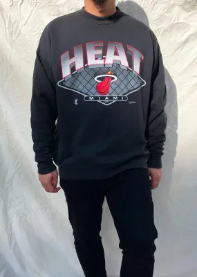 Vintage 90's NBA Miami Heat Sweater Black (L)