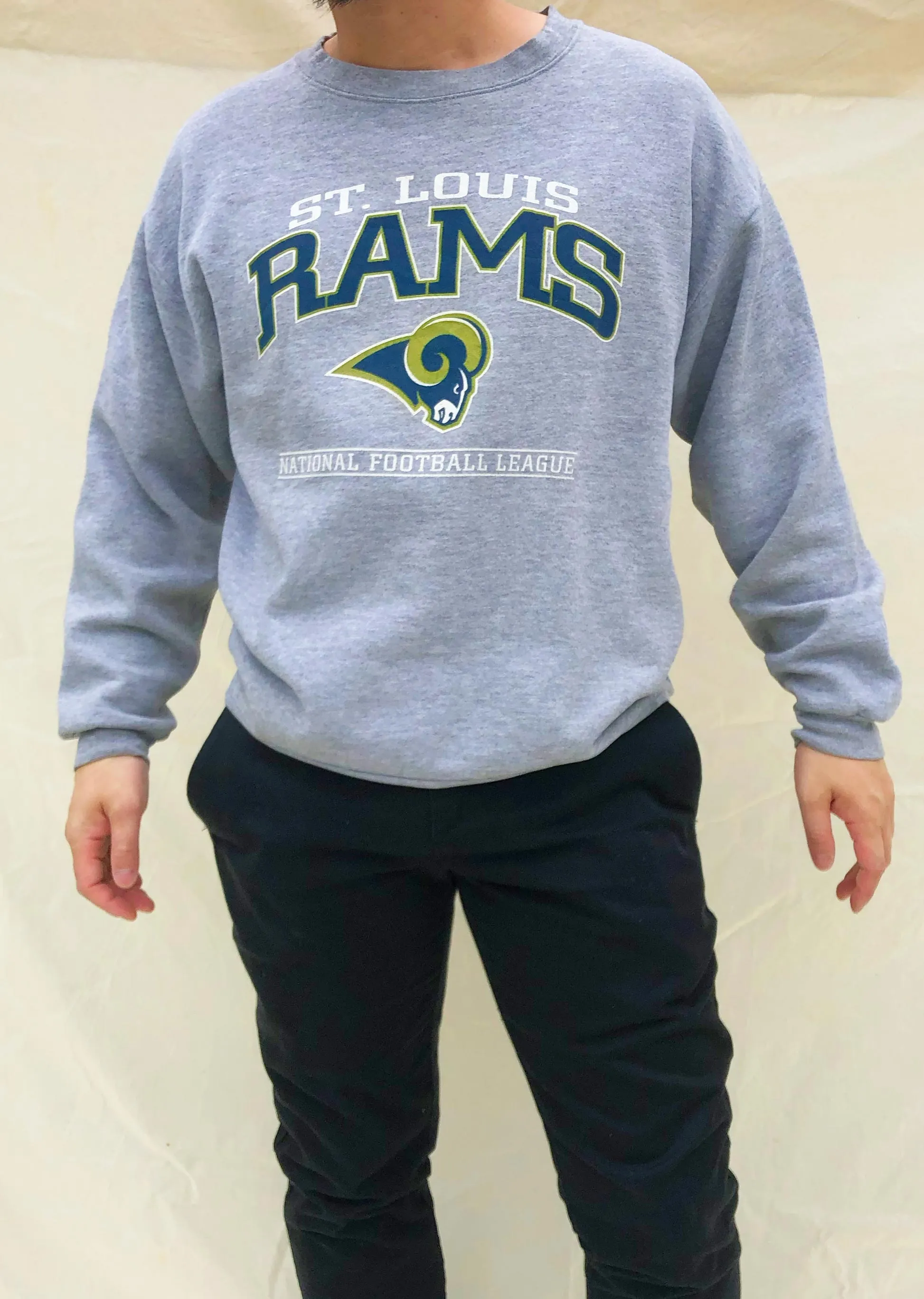 Vintage NFL St Louis Rams Sweater Grey (L)